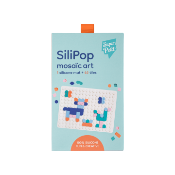 Мозаїка сенсорна для дітей силіконова біла Silipop, SuperPetit
