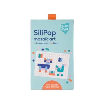 Мозаїка сенсорна для дітей силіконова біла Silipop, SuperPetit