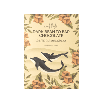 Шоколад темний Bean to bar з начинкою “Солона карамель” 50г, Candy Buffet
