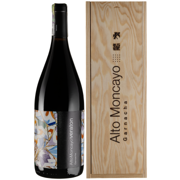 Вино Bodegas Alto Moncayo Veraton, wooden box / Вератон, дерев'яна коробка, червоне сухе, 1.5 л