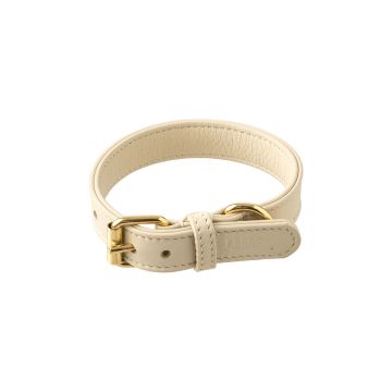 Нашийник шкіряний для собак білий розмір 25, Perro Collection