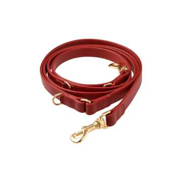Повідець шкіряний червоний розмір L-2, Perro Collection