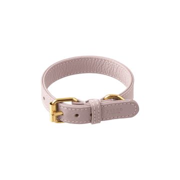 Нашийник шкіряний для собак ліловий розмір 30, Perro Collection
