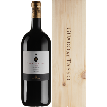 Вино Marchesi Antinori Guado al Tasso Bolgheri Superiore, wooden box / Гуадо аль Тассо Болгері Суперіоре, дерев'яна коробка 2022, червоне сухе, 1.5 л