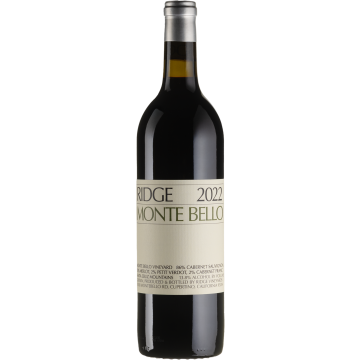 Вино Ridge Vineyards California Monte Bello / Каліфорнія Монте Белло 2022, червоне сухе, 0.75 л
