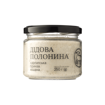 Сир м'який з овечого та коров’ячого молока Бринза мішана 250г, Дідова Полонина