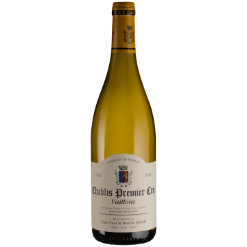 Вино Jean-Paul & Benoit Droin Chablis Vaillons / Шаблі Вайон 2024, біле сухе, 0.75 л