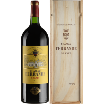 Вино Chateau Ferrande Chateau Ferrande, wooden box / Шато Ферранд, дерев'яна коробка 2022, червоне сухе, 1.5 л