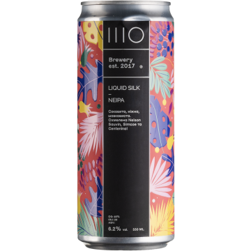 Пиво світле нефільтроване непастеризоване Шо Ліквід Сілк 330мл ж/б