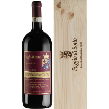 Вино Poggio di Sotto Brunello di Montalcino / Брунелло ді Монтальчино 2019, червоне сухе, 1.5 л