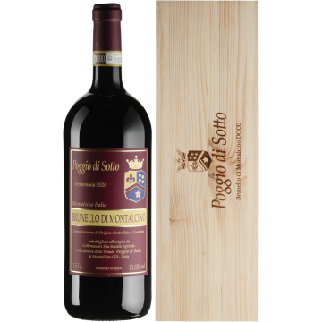Вино Poggio di Sotto Brunello di Montalcino / Брунелло ді Монтальчино 2020, червоне сухе, 1.5 л