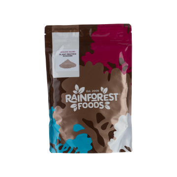 Протеїновий порошок із коноплі, гороху і рису, суміш органічна 250г, Rainforest Foods