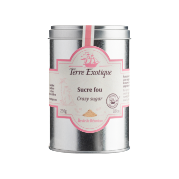 Цукор тростинний з какао, бобами Тонка та ваніллю 250г, Terre Exotique
