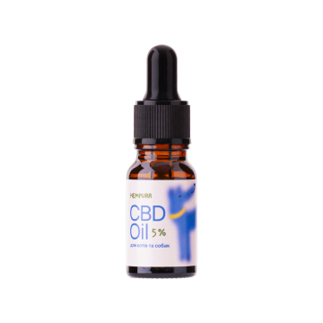 Дієтична добавка олія з канабідіолом CBD 5%10мл, Hempurr