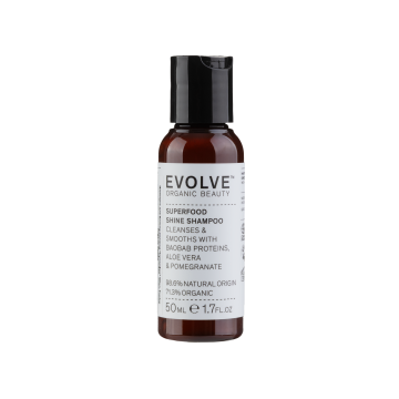 Шампунь для блиску волосся "Суперфуд" 50мл, Evolve Organic Beauty