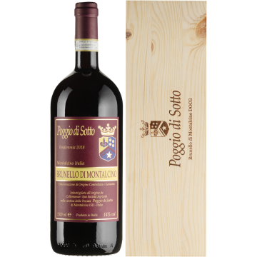 Вино Poggio di Sotto Brunello di Montalcino / Брунелло ді Монтальчино 2018, червоне сухе, 1.5 л