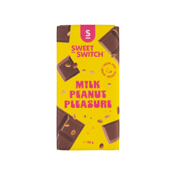 Шоколад темний з арахісом з підсолоджувачем 90г, Sweet Switch