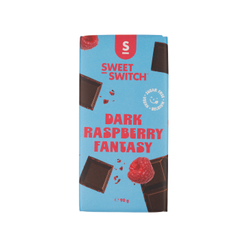 Шоколад темний з малиною з підсолоджувачем 90г, Sweet Switch