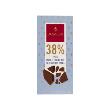 Шоколад молочний 38% 75г, Domori