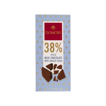 Шоколад молочний 38% 75г, Domori