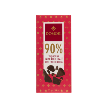 Шоколад темний 90% 75г, Domori