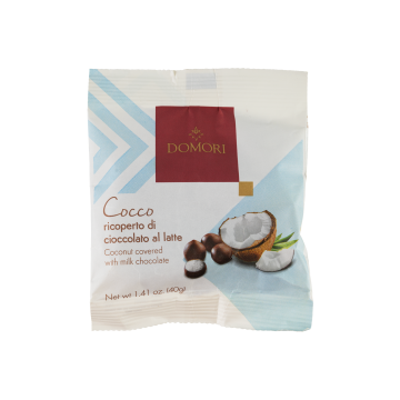 Цукерки кокос в шоколаді 40г, Domori