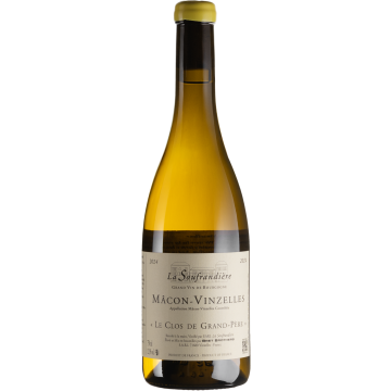 Вино La Soufrandiere Macon-Vinzelles Le Clos de Grand-Pere / Макон Ванзель Лє Кло де Гран Пере 2024, біле сухе, 0.75 л