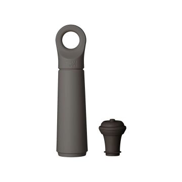 Набір для зберігання вина графітового кольору (помпа+1 пробка) Loop, Vacu Vin