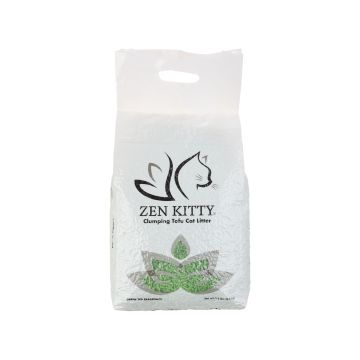 Наповнювач для котячого туалету тофу "Зелений чай" 2,5кг, Zen Kitty