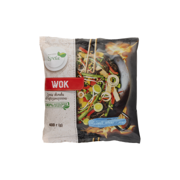 Суміш овочева заморожена Wok 400г, Spela