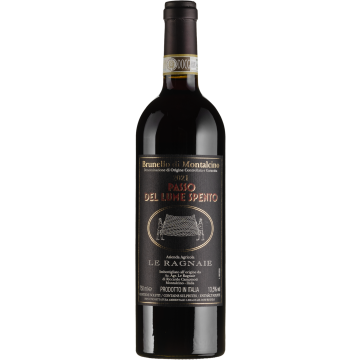 Вино Le Ragnaie Brunello di Montalcino Passo del Lume Spento / Брунелло ді Монтальчино Пассо дель Луме Спенто 2021, червоне сухе, 0.75 л