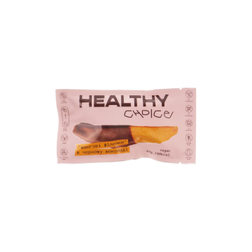 Манго сушене в чорному шоколаді 55% 45г, Healthy Choice