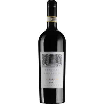 Вино Salicutti Brunello di Montalcino "Sorgente" / Брунелло ді Монтальчіно "Сордженте" 2021, червоне сухе, 0.75 л