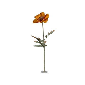 Декор Штучна квітка помаранчева 40x140см Poppy, Wikholm Form