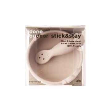 Набір для годування Перший пісочного кольору Stick & Stay Sheepy, Done by Deer