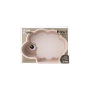 Тарілка силіконова з присоскою пісочного кольору Stick&Stay Sheepy, Done by Deer