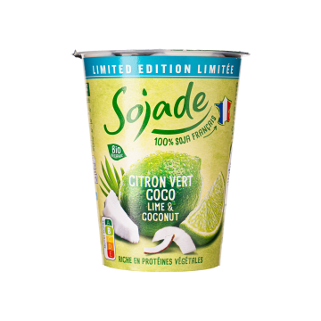 Продукт з ферментованої сої зі смаком лайма та кокосу органічний 400г, Sojade