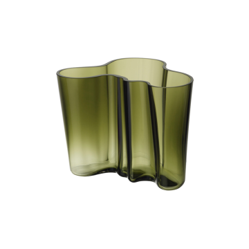 Ваза скляна темно-зелена 16см Aalto, Iittala
