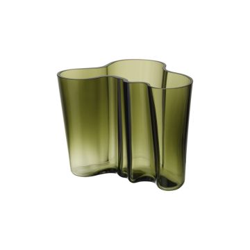 Ваза скляна темно-зелена 16см Aalto, Iittala