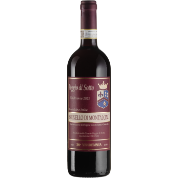 Вино Poggio di Sotto Brunello di Montalcino / Брунелло ді Монтальчіно 2021, червоне сухе, 0.75 л