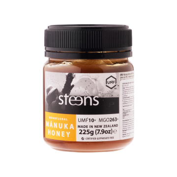 Мед манука одноквітковий необроблений MGO 263+(UMF10+) 225мл, Steens Manuka Honey