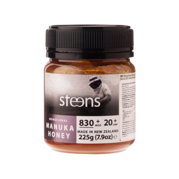Мед манука одноквітковий необроблений MGO 830+(UMF20+) 225мл, Steens Manuka Honey