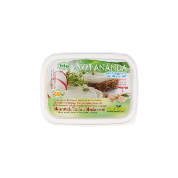 Продукт рослинний Крем чіз з тофу з хріном органічний 140г, Soyana
