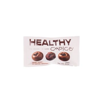 Вишня сушена в темному шоколаді 50г, Healthy Choice