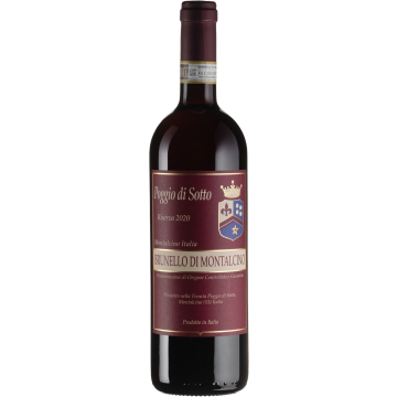 Вино Poggio di Sotto Brunello di Montalcino Riserva / Брунелло ді Монтальчино Різерва 2020, червоне сухе, 0.75 л