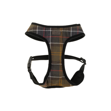 Шлейка для собак в клітину бежева розмір M, Barbour