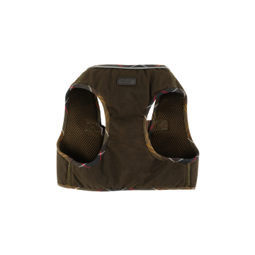 Шлея для собак з вощеної бавовни оливкового кольору розмір M, Barbour