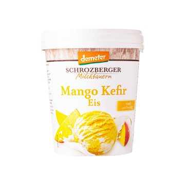 Морозиво вершкове з манговим кефіром 11% 500мл, Schrozberger Milchbauern