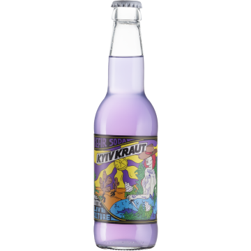 Напій безалкогольний слабогазований ферментований "Kefir Soda" на основі лаванди 330мл, Kyivkraut