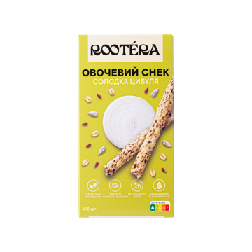 Cнек овочевий "Солодка цибуля" 100г, Rootera